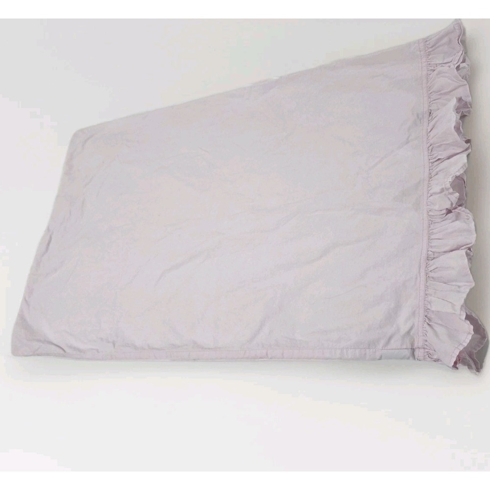 Vintage Simply Shabby Chic Pink Ruffle Pillow Case Cotton Cottagecore